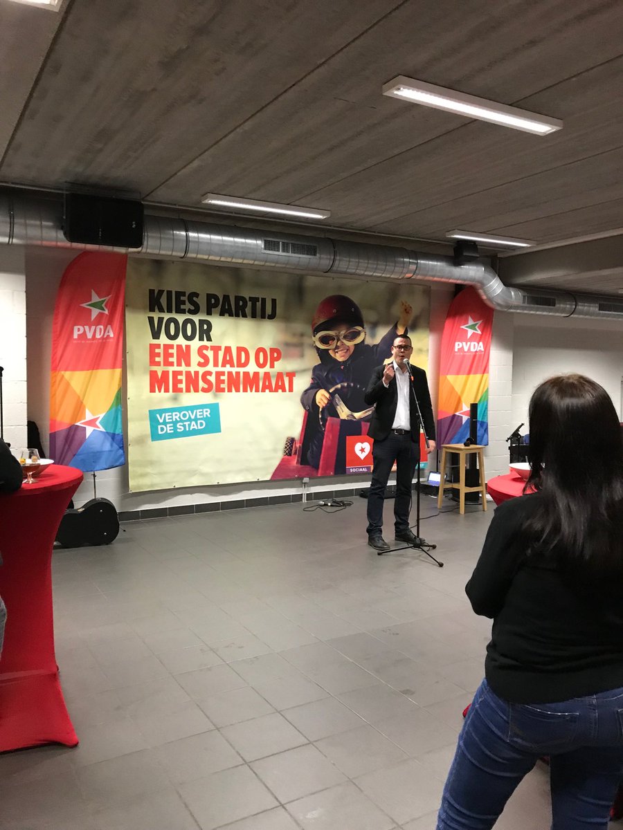 #Ptb à malines ..tournée de Raoul Hedebouw pour les vœux après liege