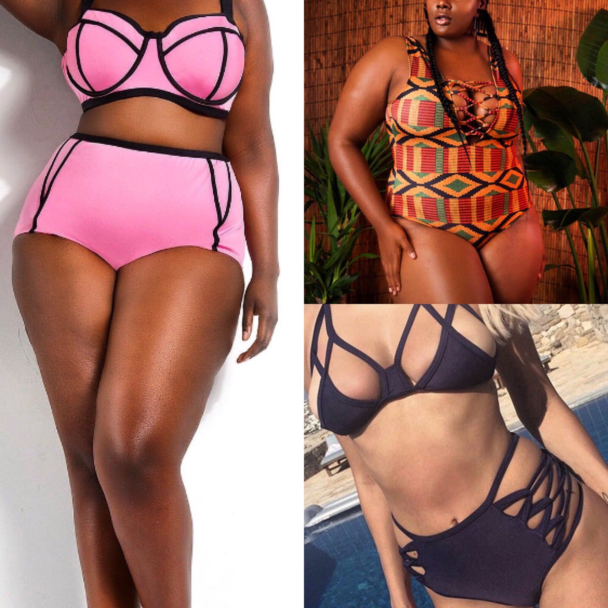 KillawattC's tweet photo. Are you ready for vacay?🏄🏽‍♀️☀️...We are too🤗....New swimwear...Get the look 👀 #vacation #beach #Bahamas #summer #plussizefashion #summer2018 https://t.co/W24O2iInCT