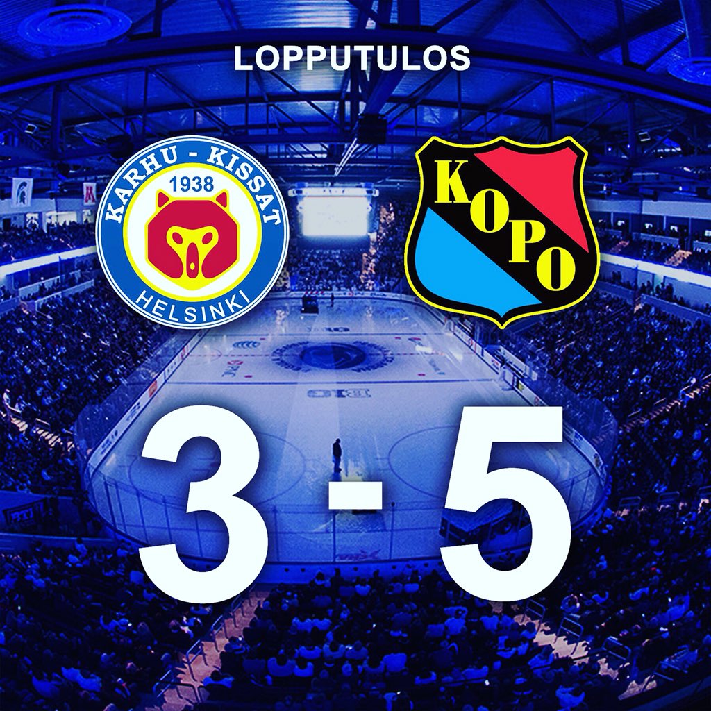 KoskenPojat's tweet photo. Voitolla yöhön. 💪 Lauantai-illasta täysi pistepotti ja Kissojen päänahka. 🔥🔥🔥 Leppis 🔥🔥 Henkka viimeisenä muurina 🔥 Blunkka 1+1 #kopo1948 #karhukissat #3divari #jkl https://t.co/XPa0BVEXy0