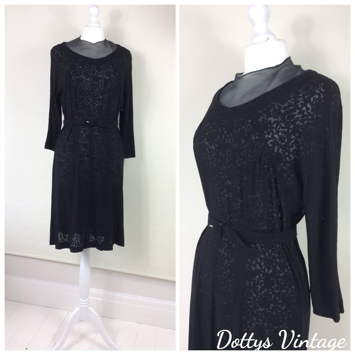 dottysvintage's tweet photo. Excited to share the latest addition to my #etsy shop: 1940s Dress, Black, Formal, Smart, WW2, UK Size 10-12, US Size 8-10 https://t.co/hIeTLQ3pFm #clothing #women #dress #black #vintage #ww2 #smart #burntoutcrepe #lbd https://t.co/2qXJU8jKYL