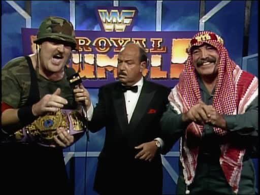 bluebarredcage's tweet photo. I like the purple strap on the title when Warrior has it, but Slaughter looks hilarious with it. #Rumble91 https://t.co/en1UrDvHyU