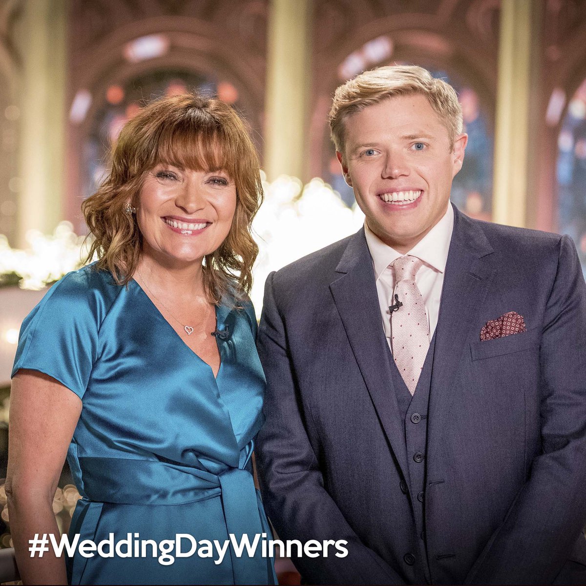 WDWinners's tweet image. Thanks again to our fantastic hosts @reallorraine @robbeckettcomic &amp;amp; @tomallencomedy and celeb guests, and congrats to all our lovely couples! See you again when we’re back in the springtime, you beautiful people you! #WeddingDayWinners bbc.co.uk/WeddingDayWinn…