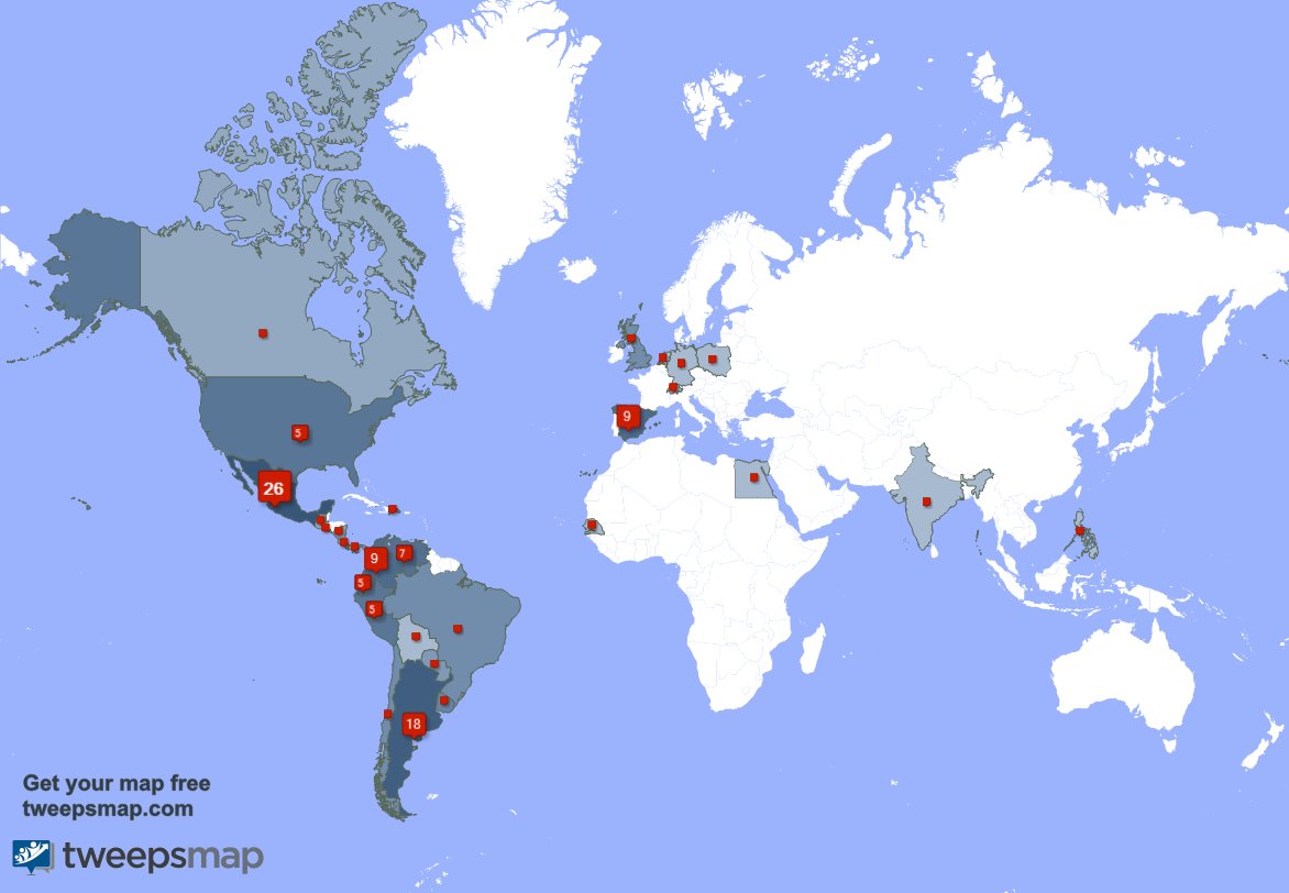 DuvisMolinaB's tweet photo. Mis seguidores viven en México(26%),Argentina(18%),Colombia(9%) y más https://t.co/JYCddcrH7R https://t.co/761O1UcBL4