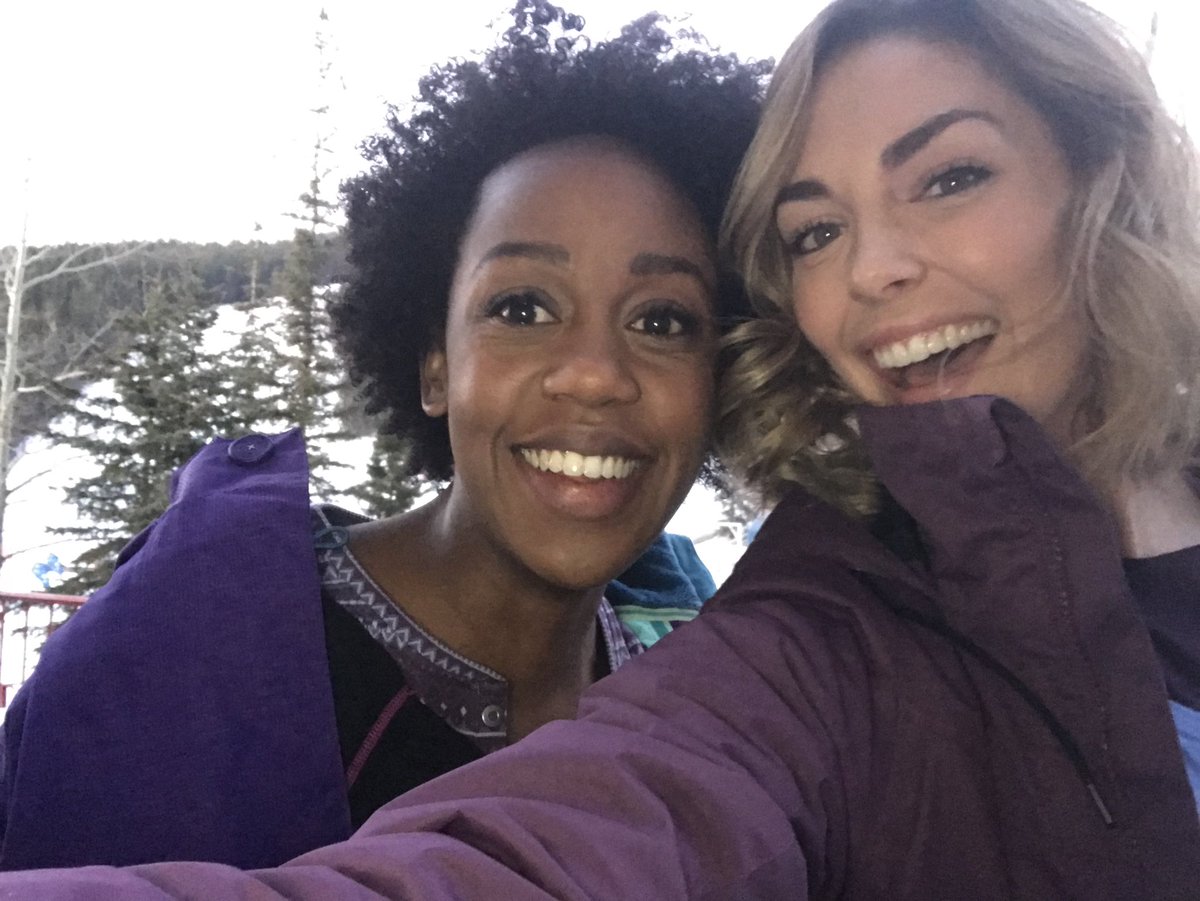 TaylorCole's tweet image. BFF makes everything better @RukiyaBernard #OneWinterWeekend @hallmarkchannel