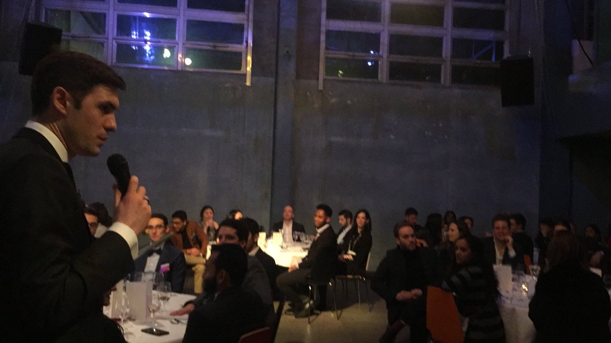 ShapersZurich's tweet photo. Our curator Roman Gutzwiler speaking at #predavos #Davos50 gala dinner @KraftwerkZH, thanking our partners @McKinsey @uzh_news_en @UBS @Adecco_CH_ @EnMigros @swisslife_ch @impacthubzurich https://t.co/5MWZ1HzEQh
