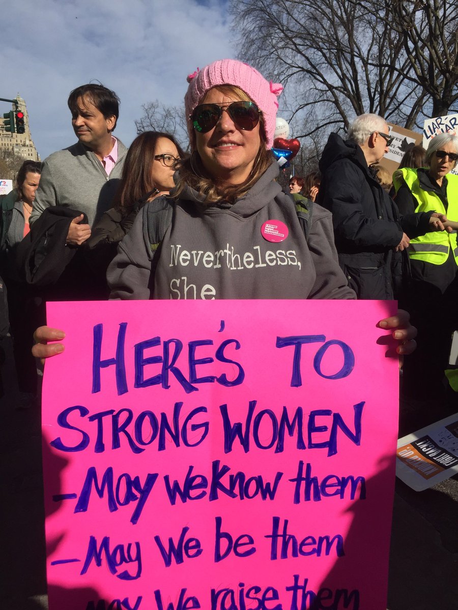 Jan Benzel (@janbenzel) on Twitter photo #WomensMarchNYC #WomensMarchNYC