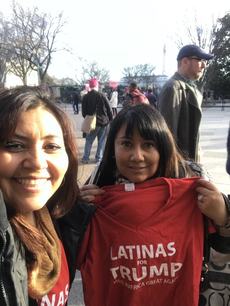 LamarWarRoom's tweet image. We represented #LatinasForTrump at  #WomensMarch2018 

Sadly I did not take pictures because I have to be aware of my surroundings and have both hands free in case these “love Trumps hate” liberals get crazy and violent. 

#SchumersShutdown #ReleaseTheMemo #MAGA #AmericaFirst