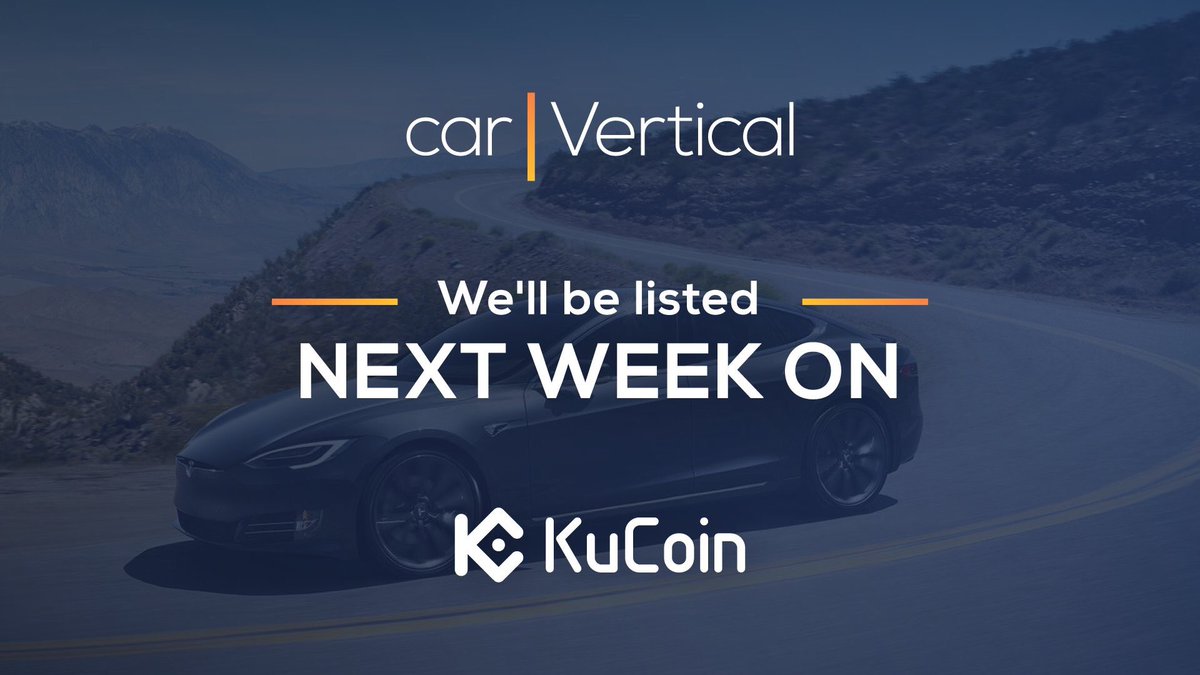 MichaelSuppo's tweet image. Wow! CarVertical are 3 months AHEAD of schedule...

KuCoin listing NEXT WEEK! 😱

What did I tell you...!?