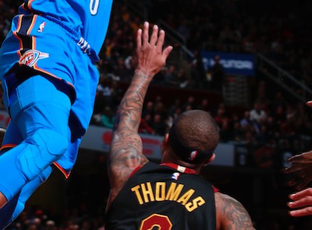 BR_NBA's tweet image. At least he’s got a hand up 😂