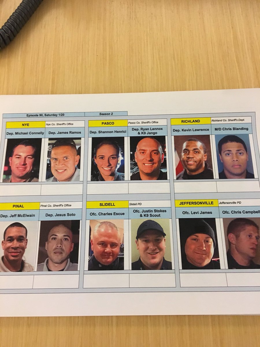 K9sOnPatrolLive's tweet photo. Let’s get ready to ride. 😎
Tweet👉 #Officername
#LivePDFantasyLG

#Connelly
#Ramos
#Henrici
#Lennox
#K9Jango
#KLaw 🔥 
#Blanding
#McElwain
#Soto
#Escue
#Stokes
#K9Scout
#James
#Campbell

@LadiesOfLivePD @LivePDNation
@TaplersTroops @JumpingJangos @Sgt_LarkinsGang @K9sOfLivePD https://t.co/0IXS9X2J6W