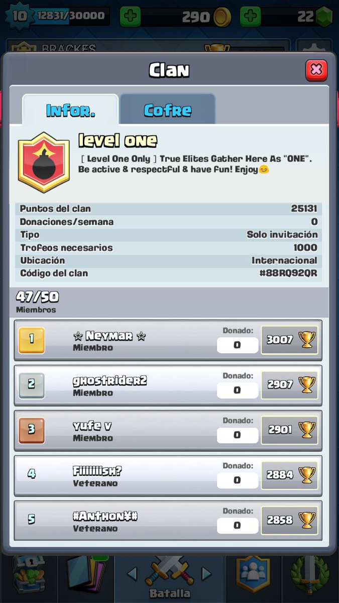 MaxiElPro8's tweet photo. @WithZack__  mira este clan son todos nivel 1 https://t.co/b4XwDU5A36