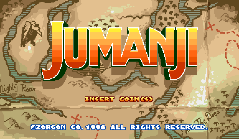 I made some fanart for #Jumanji in the style of Capcom arcade brawlers. <a href="/TheRock/">Dwayne Johnson</a> you warmed my heart.

#gamedev #pixelart #JackBlack <3