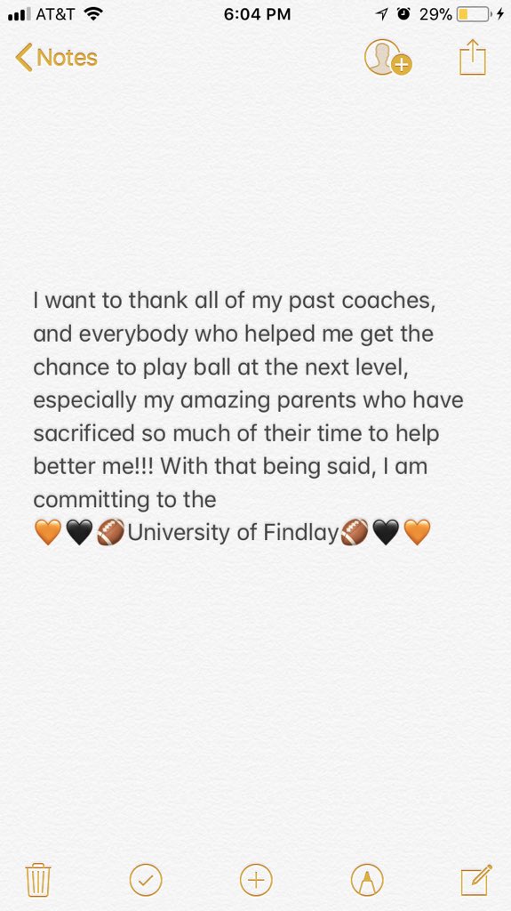 eightthreeee's tweet photo. I’ll be furthering my academic and athletic career at Findlay University #OilerNation https://t.co/q0Cferv3wm