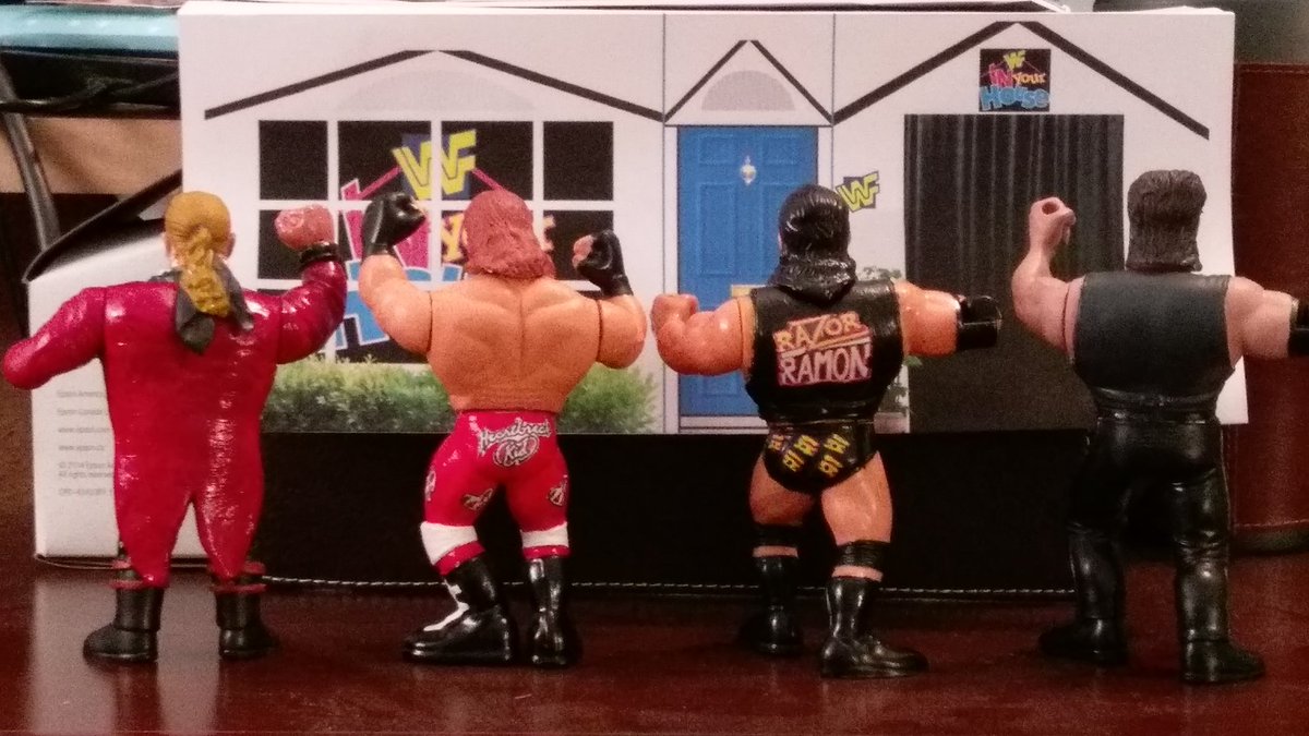 TheTurnbuckle's tweet photo. My latest creations - The Kliq #customhasbros #wwe #wwf #raw25 @RingSkirts @jasonwlf @wwfhasbromaniax @HasbroWWFan @WrestleFigures @TheLapsedFan https://t.co/mVGiKgCZAd