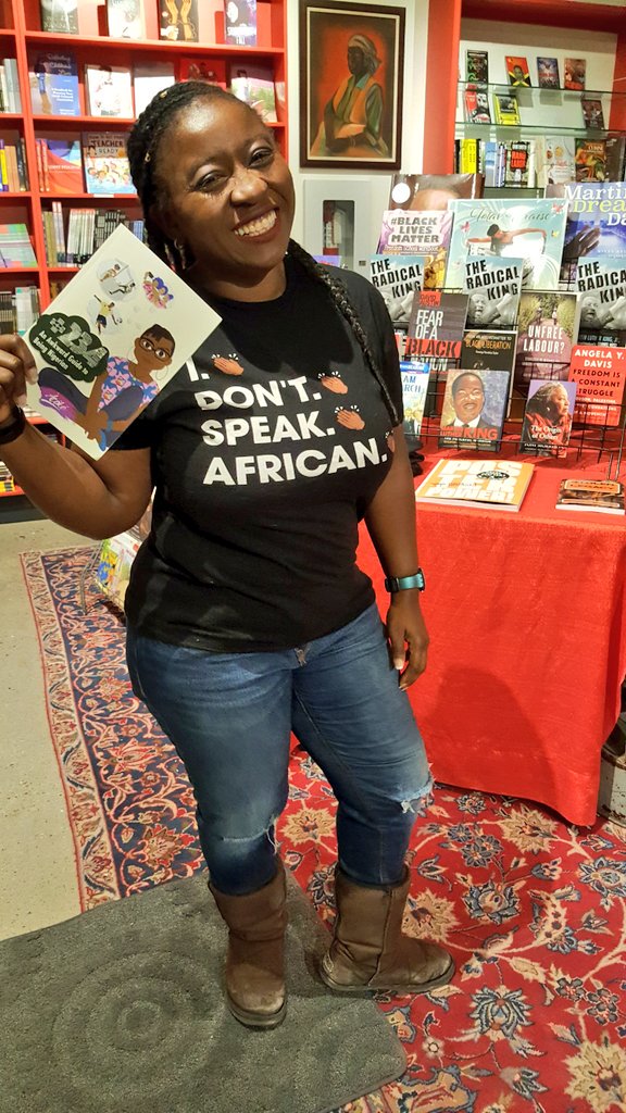 ADFRNTBooklist's tweet photo. πNOW: Nigerian-Canadian author @Atoke_ discusses w/ @miguelsanv1 possibility of holding a #booklaunch for her soon-to-be released book "An Awkward Guide to Being Nigerian." Watch for it at @ADFRNTBooklist! #essays #NigerianAuthors #immigrantexperience #DiverseCanLitπ³π¬π¨π¦π https://t.co/QtreG6dElr