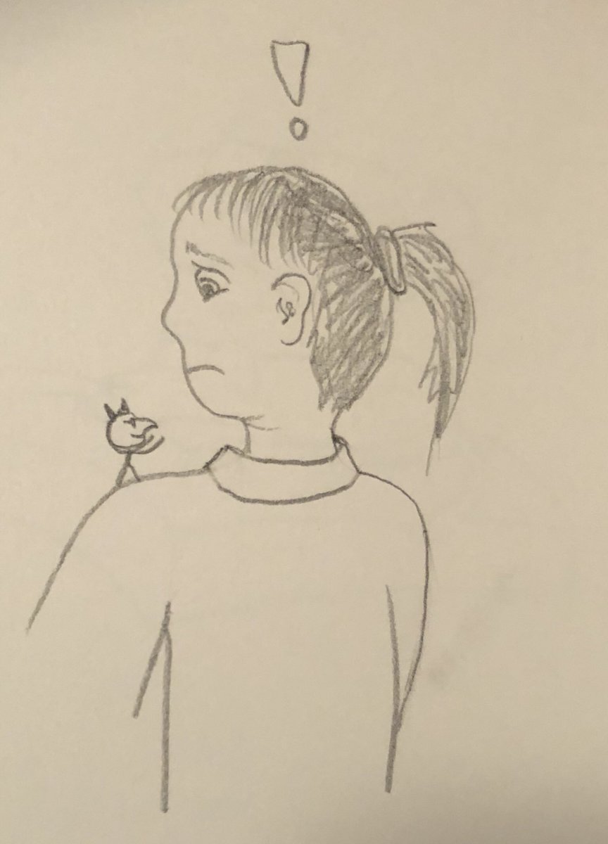 helpdrawacrowd's tweet photo. #20 20/01/18 When you have that negative chip on your shoulder.. #helpdrawacrowd https://t.co/R8LSxjGeM8