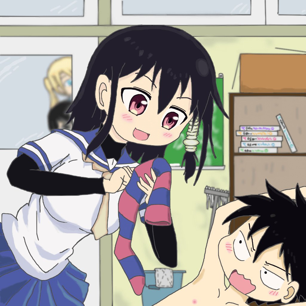 土偶 小森さん の要求を大谷くん は断れない 大谷 ちょっ しゅり 何やってんだよ 小森 暴れないでよ 暴れないでよ 友情にはさせんぞ