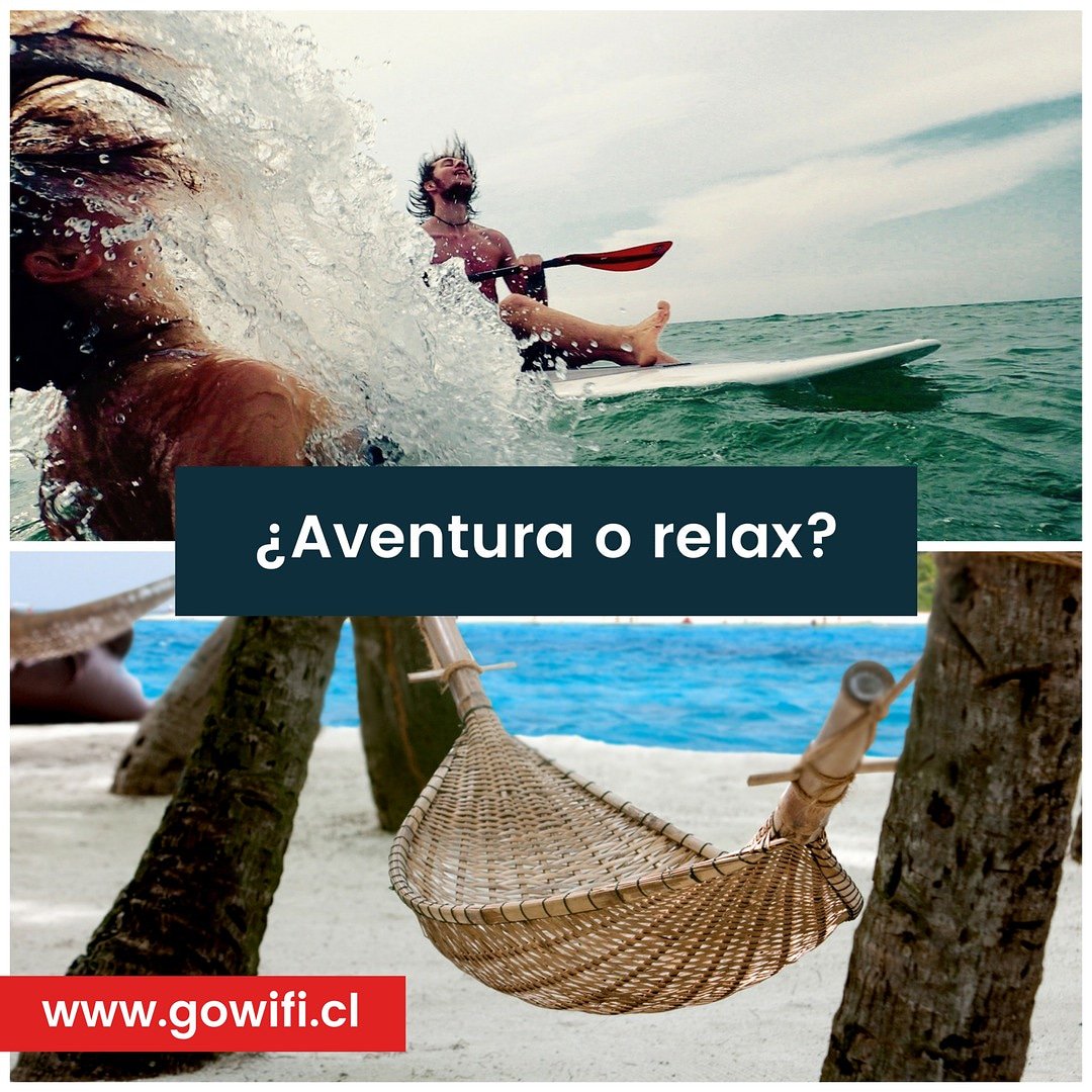 gowificl's tweet photo. ¿Y tú qué opinas: el verano en #Chile es para descanso absoluto o para #diversión extrema? - https://t.co/dLrhWB9MgG https://t.co/BtpCqhE7tW