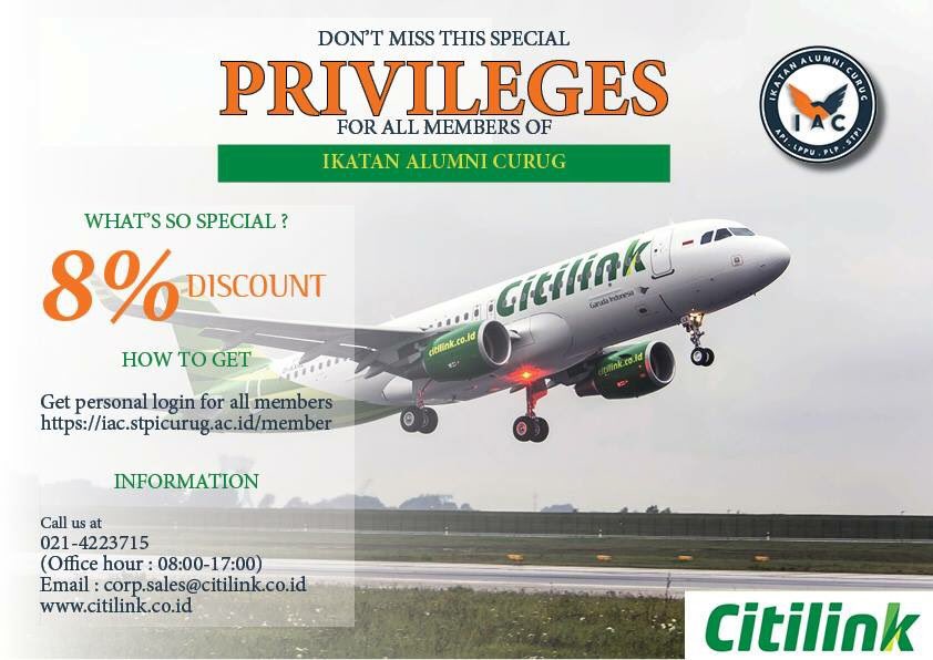 IACurug's tweet photo. #citilink #tiketmurah #memberiac #iac #ikatanalumnicurug https://t.co/1w5gXDum5r