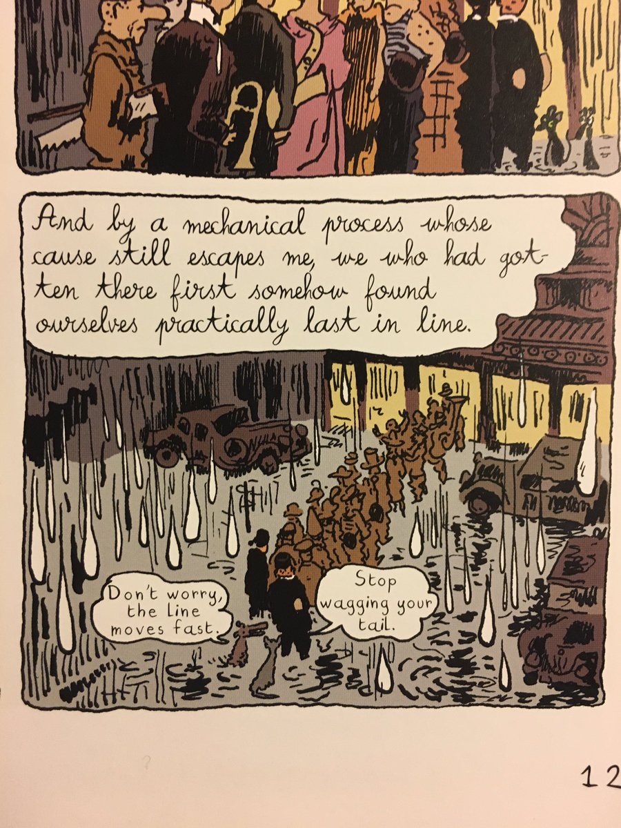 @bensears I like the blobby big n' little rain in The Rabbi's Cat. Some good puddles in there too.
