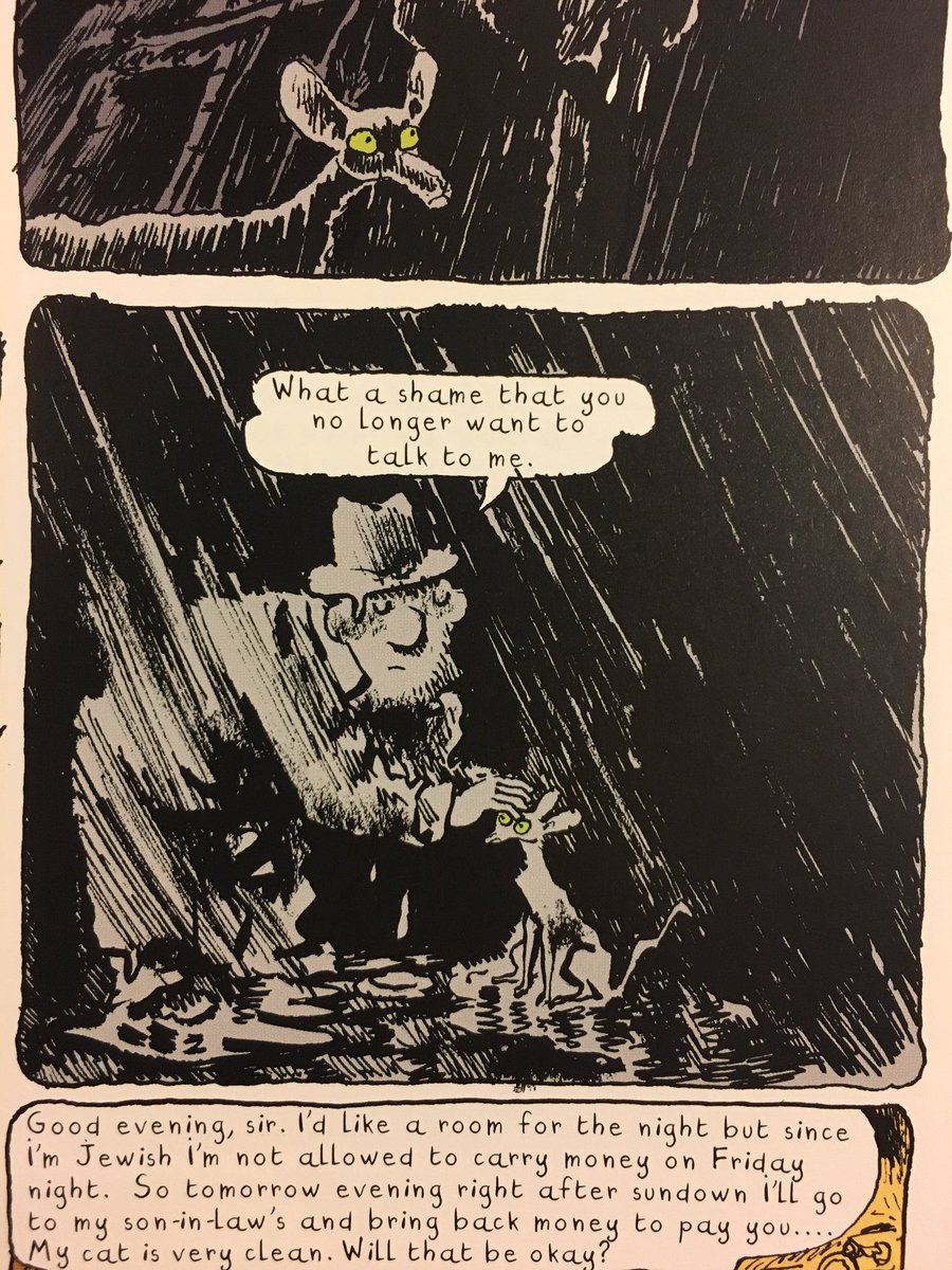 @bensears I like the blobby big n' little rain in The Rabbi's Cat. Some good puddles in there too.