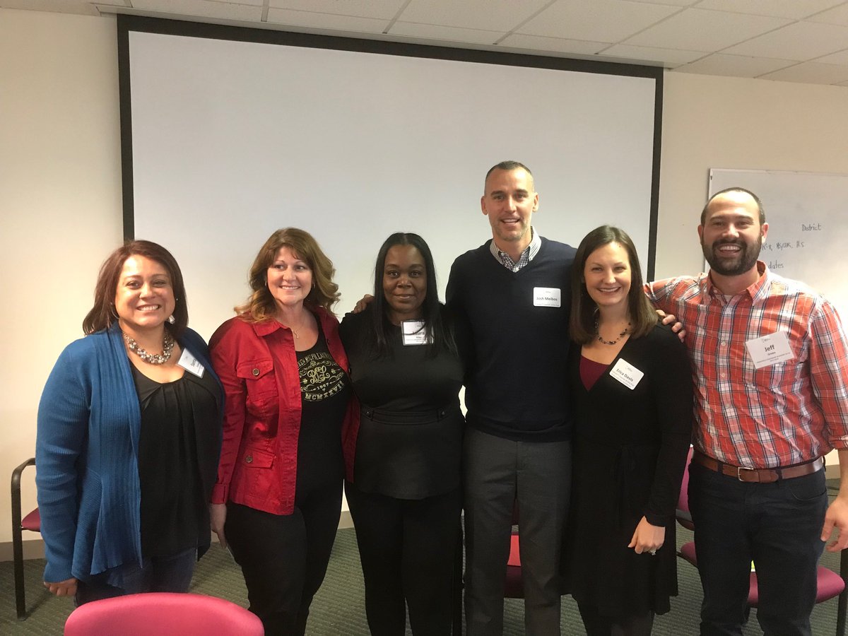 CombsCougars's tweet photo. Principal Dunker, Ridge and Green w/ Arizona Teacher of the Year J. Meibos & panelist E.Davis and J. Palmer. Thank you for your inspiring words. #Combslead https://t.co/DCCUZkm1IN
