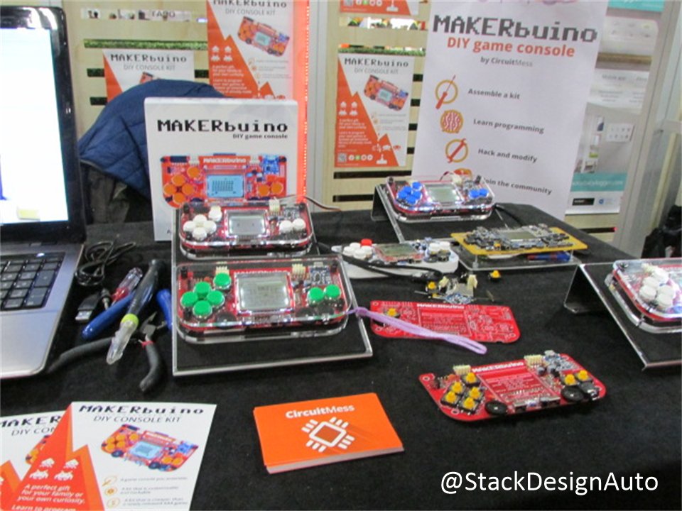 StackDesignAuto's tweet photo. Nice educational kits by #CircuitMess at #CES2018 #LasVegas: For young #Makers, #Students & #Hobbyists, #Arduino-based #MakerDuino is perfect to get started! https://t.co/u3cNBKd1Ul
#SiliconValley #Bengaluru #Docdivakar #EETimes #EBNOnline #IEEE #Startups #RPi #RaspberryPi #ARM https://t.co/ip7jYYTwbJ