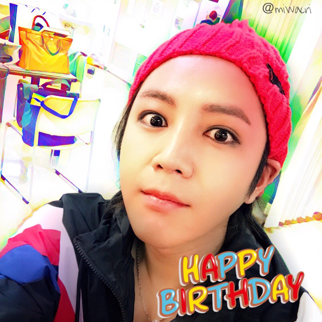 miwacri's tweet photo. @keiko_jkslove けいさん遅くなりましたm(_ _)m誕生日おめでとうございます🎂飲み過ぎに気をつけて身体大切にしてくださいね。すんばらしい歳を〜♡ https://t.co/j9qPBSY8dU