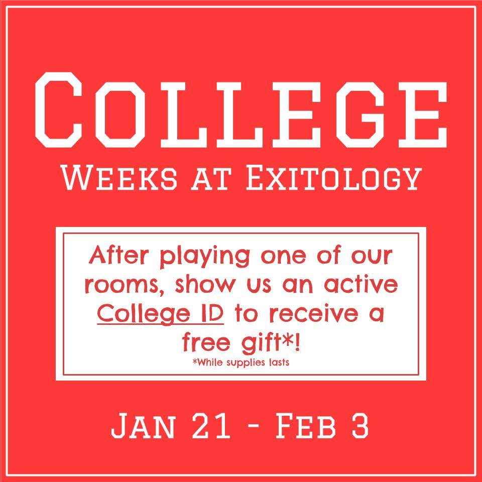 exitologyescape's tweet image. Before classes start to bear down on you, we&apos;ve decided to host a fun set of weeks for ya&apos;ll here at the store!