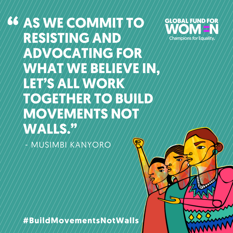 NiliMajumder's tweet photo. In 2018, it's more important than ever to continue our march towards justice and equality for all. #BuildMovementsNotWalls #TogetherWeRise #WomensMarch2018 https://t.co/RNzUD7Inaz - @MKanyoro @GlobalFundWomen