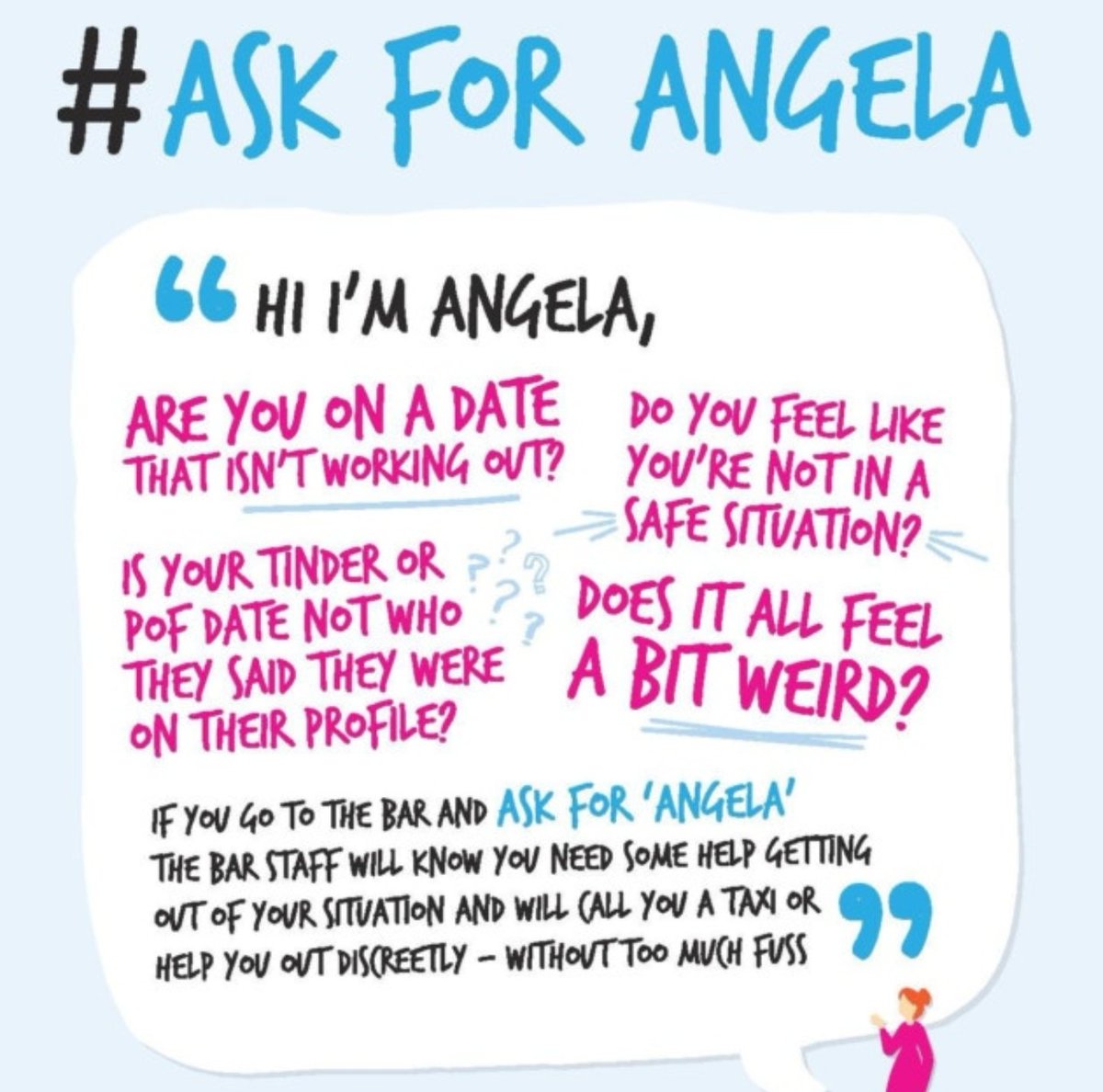 This venue supports the #askforangela campaign... all our customers should feel safe.
#thechequers #redbridge #barkingside #customersafety #safetyforall #askforangela #askforangelacampaign