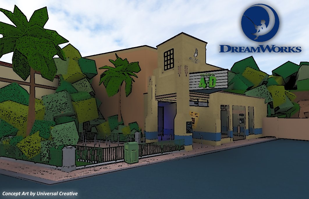 Andrewofpeace On Twitter Just Announced Dreamworks Theatre To Be Added To Production Central As The New Home For Shrek 4d - roblox movie 2020 dreamworks universal