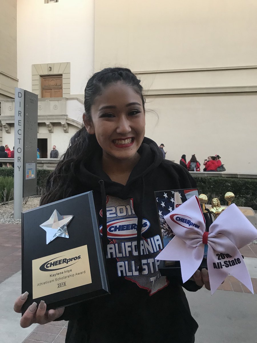 LosAlSongCheer's tweet photo. Huge congratulations to Kaylene and Coach on Top Athlete and Coach of the Year award!! https://t.co/UwxVckRW3O