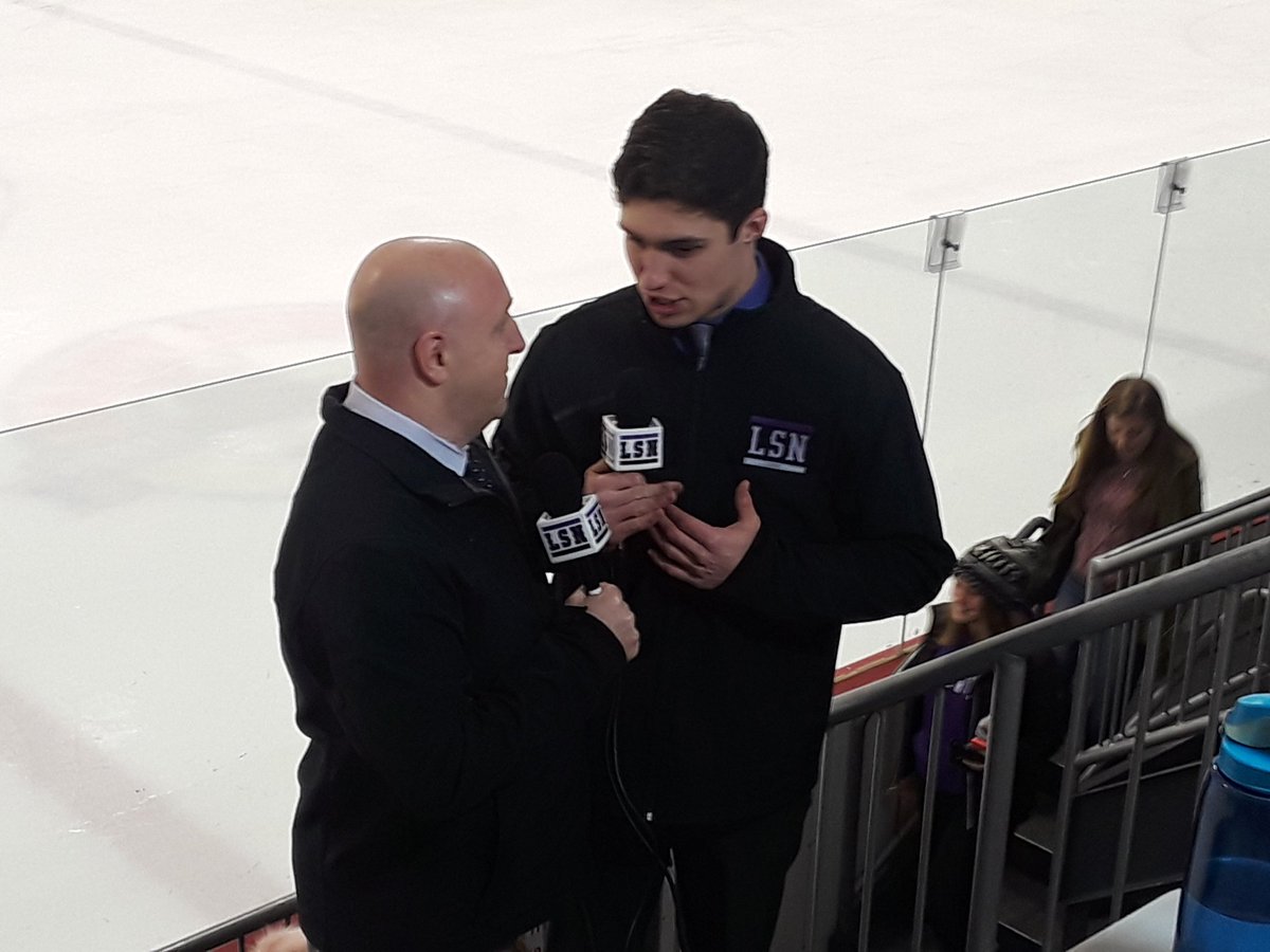 Norton High junior Javik Blake (right) is broadcasting his 100th game tonight as the Lancers take on Foxboro. I'll have a Sun Chronicle feature soon on Blake's play-by-play journey. You can see his work here: <a href="/LSN_Norton/">Lancer Sports Network</a>.