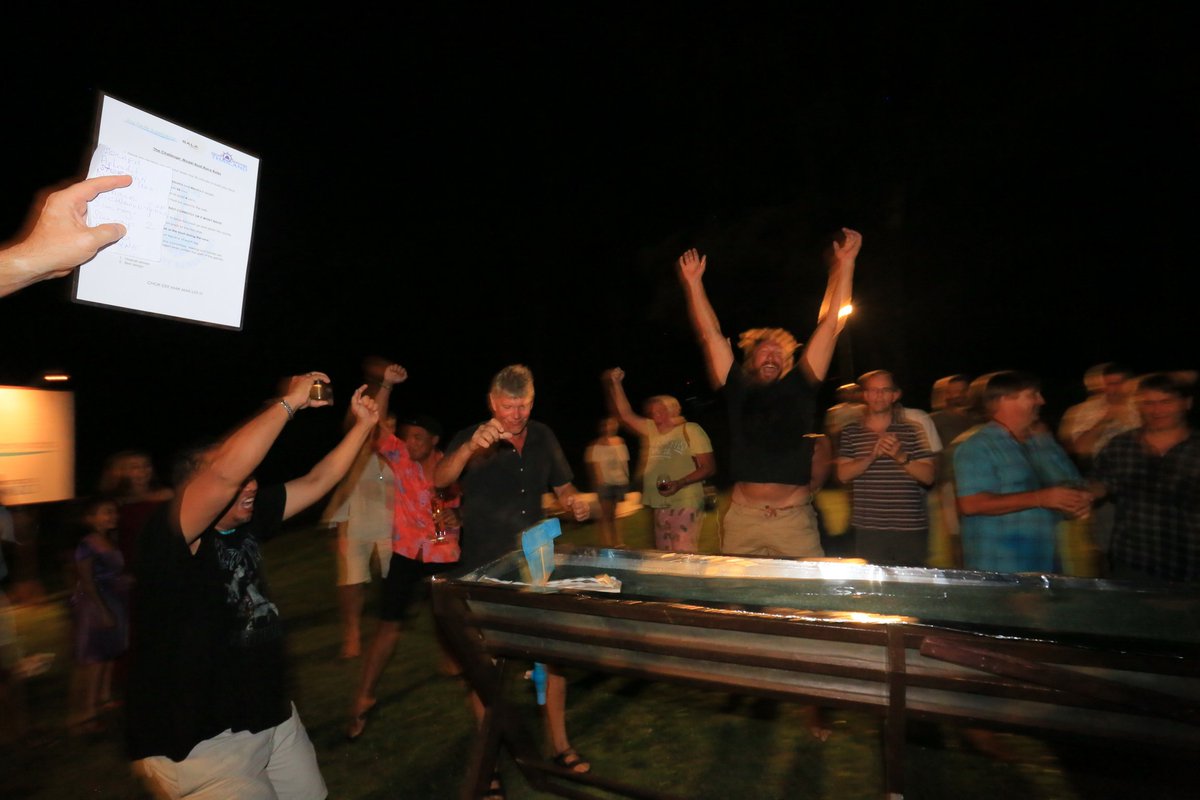 This year saw 10 teams battle it out, with the ‘Best Design’ award going to M/Y Darling.

But alas, there can only be one champion and after a cheerful evening of laughter and a few sunken model yachts, it came down to S/Y Aphrodite and S/Y Seraph.

Photos by Karim Khamzim