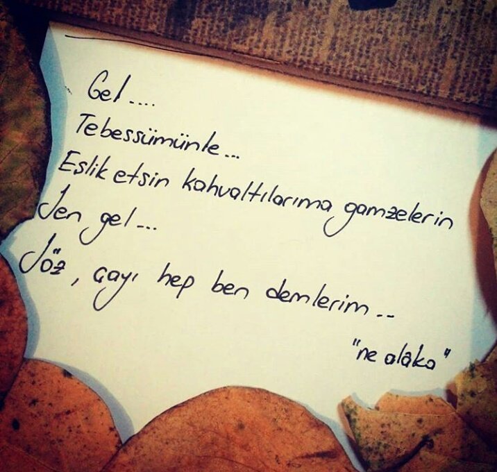 Söz, çayı hep ben demlerim ...
Günaydın pazar🎈