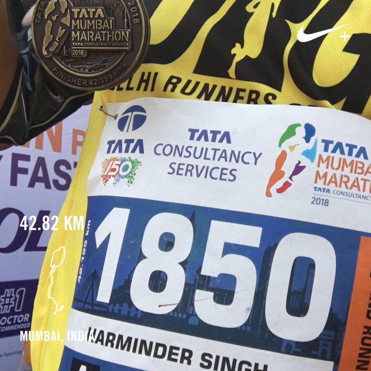 harminderharry's tweet photo. Ran 42.82 kilometres with Nike Run Club #JustDoIt
Day997 of #runningstreak #h_art
#run #running #nrc #nrcindia #FM #marathon #fullmarathon #mumbai #tmm #tmm2018 #tatamumbaimarathon #runninginmumbai #india https://t.co/YAx8KYZPlb