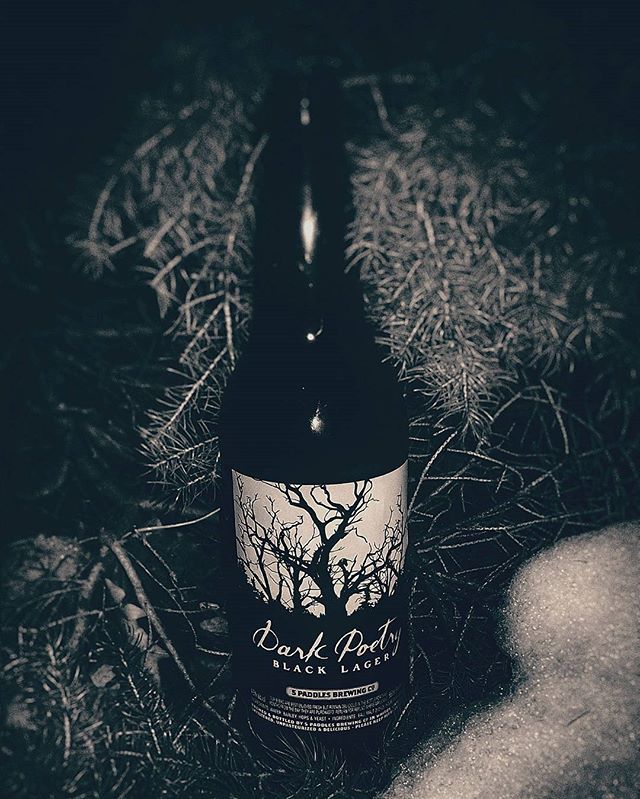 SnoutToStout's tweet photo. Some Dark Poetry Tonight from @5paddlesbrewing - #beerporn #craftbeer #dark #poetry #beernerd #ontcraftbeer #ontario #woods #pic #picoftheday #share #brewery #beer #pint #lager #black #pictures #drink #weekend #nighttime #horror #vintage #blackandwhite #oldschool #hops #lager https://t.co/8VqFZDXh6u