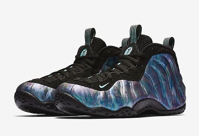 kicksonfire's tweet photo. Nike Air Foamposite One PRM "Abalone" available now for BELOW RETAIL. Link in bio to grab your pair. #kicksonfire https://t.co/MhSqHY9XlE