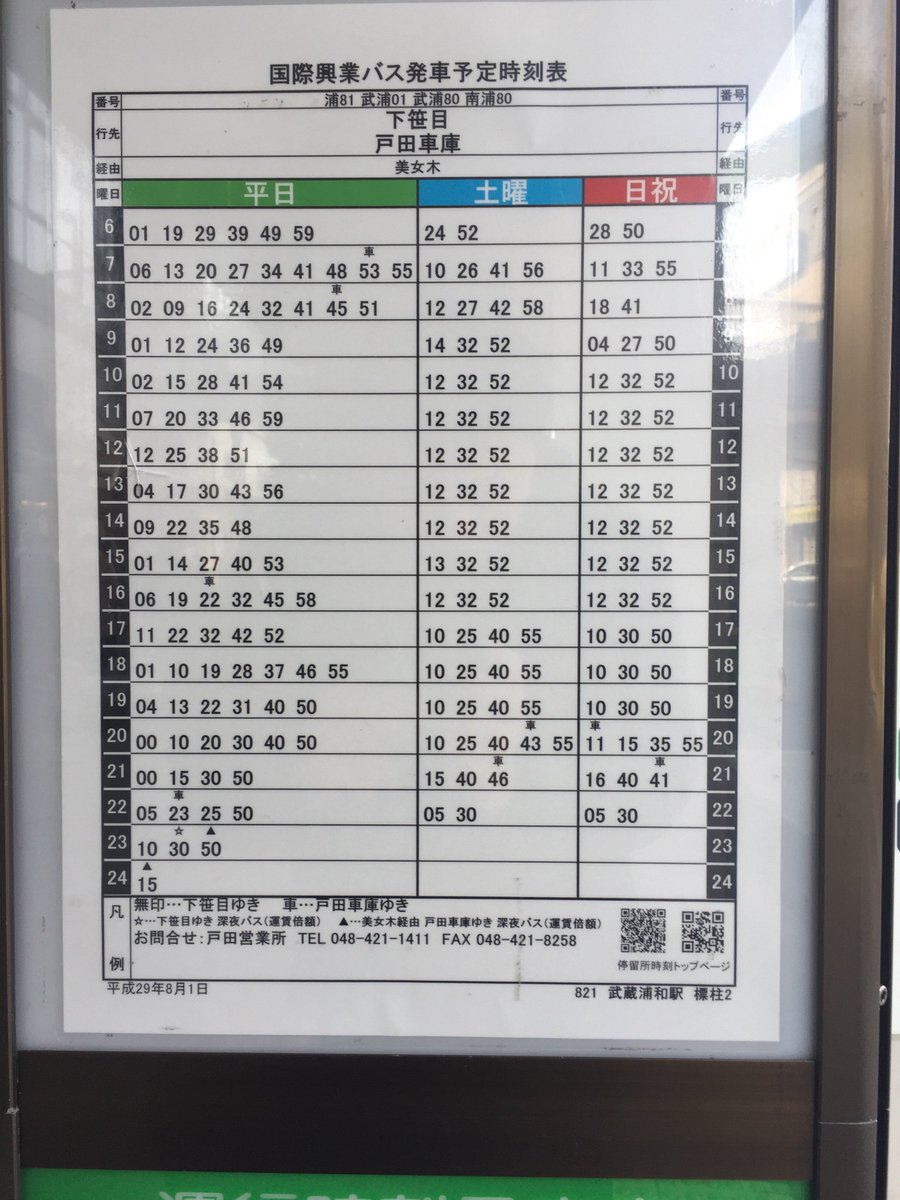 燕ｊ 戸田球場へのアクセスと時刻表 1 武蔵浦和駅改札を出て東口へ 2 写真左のバスターミナルへ 3 下笹目 行きに乗車 時刻表は写真の通り 4 彩湖 道満グリーンパーク入口 で下車 約10 15分 5 バス停から歩いて10分くらい 今年はもっと戸田