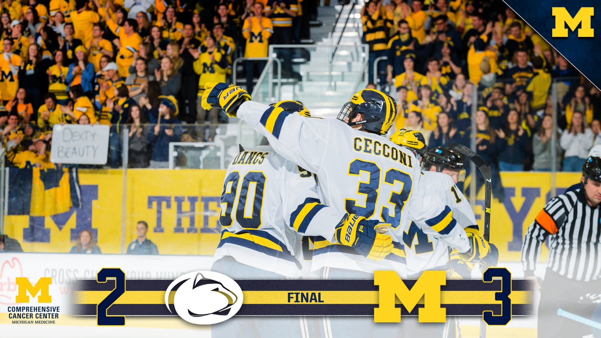 Michigan Hockey on X: Michigan WINS! #GoBlue〽️  / X