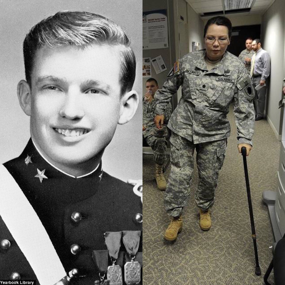 spannerjaxs's tweet image. The man she called Cadet Bone Spurs got five deferments including one for “Bone Spurs” to dodge the draft. LT. Col Duckworth served for another ten years after getting her legs blown off in Iraq. #CadetBoneSpurs #tammyduckworth #WomenMarch #WomensMarch2018