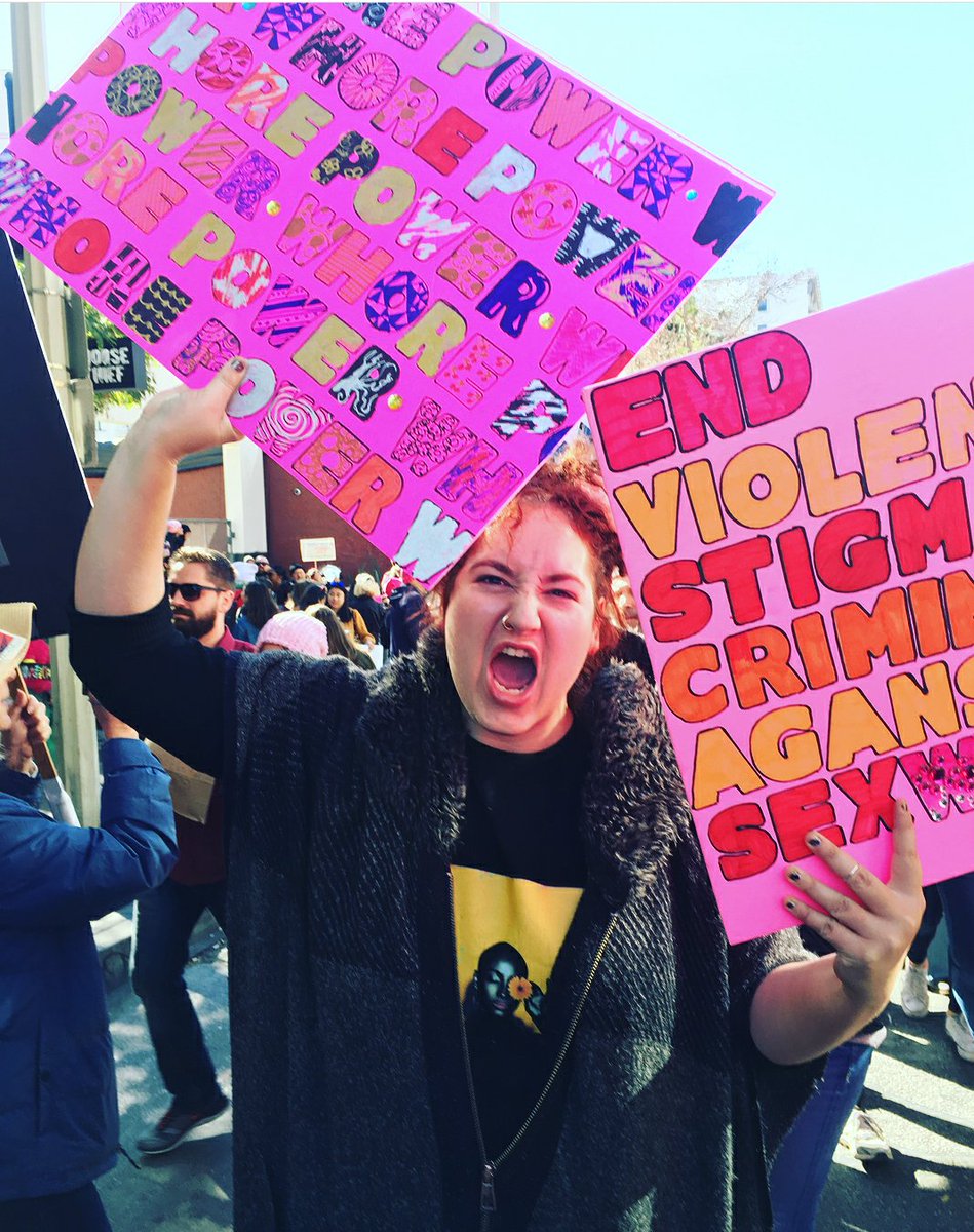 MasMasMimosa's tweet photo. Thank you @MonaWalesXXX for always showing up and always encouraging ALL WOMEN. #SexWorkIsRealWork #WhorePower #YouCannotEraseUs #WomensMarch2018 #WomensMarchLA #CoochieGang #WomenWithNotPinkPussies #WomenWithoutPussies #YesAllWomen https://t.co/TnRDiY1yRi