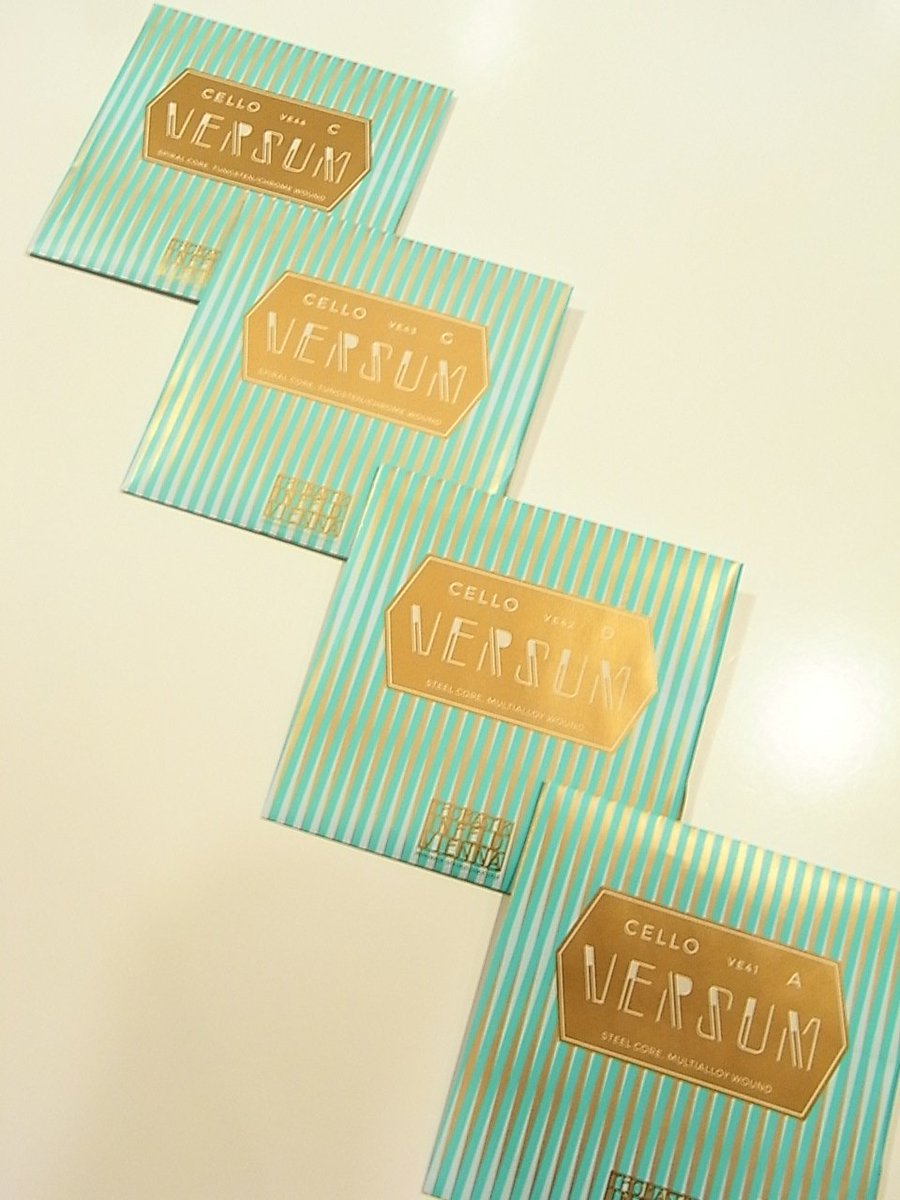 おすすめ弦】本日は話題のチェロ弦「VERSUM(ヴェルサム)」をご紹介