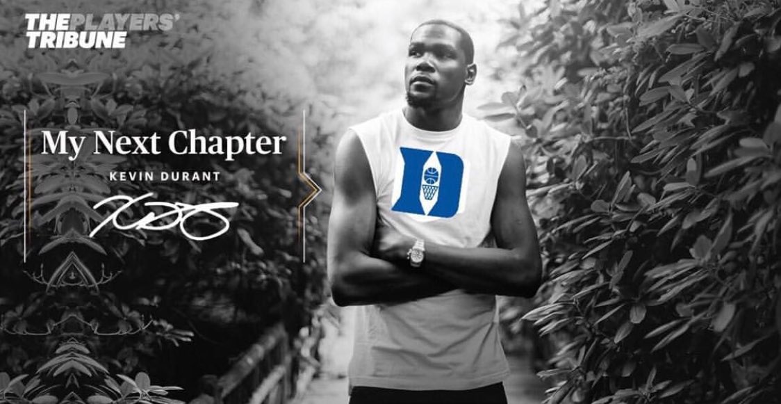 FakeSportsCentr's tweet photo. KD jumping on the bandwagon to play with Zion like... https://t.co/voYrBXVdvr