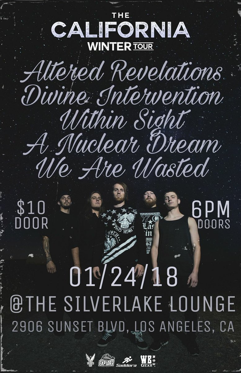 Hello again Los Angeles! We are playing @SilverlakeLnge this Wednesday with some badass bands here on tour, so come show some love!