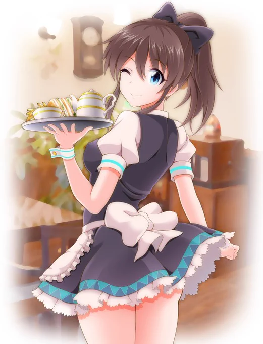 ラストスパート!三姉妹カフェ 次女候補、佐竹美奈子さんへの投票よろしくお願いします!(メイド風衣装も似合うと思うんです。美奈子さんがどんな衣装になるか気になりませんか?) #アイドル投票TB #ミリシタ #次女美奈子 