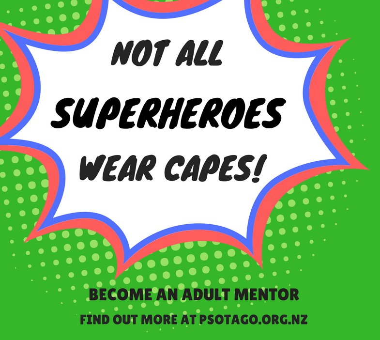 PSOtago's tweet photo. Find out more about becoming a super hero...I mean Adult Buddy on 03 477 7115. Tag someone you think would make a great Adult Buddy hero. Traning provided,  bring your own cape #PeopleHelpingPeople 
https://t.co/sLRCnUBjCr ^JG https://t.co/7uyQdjxqUx