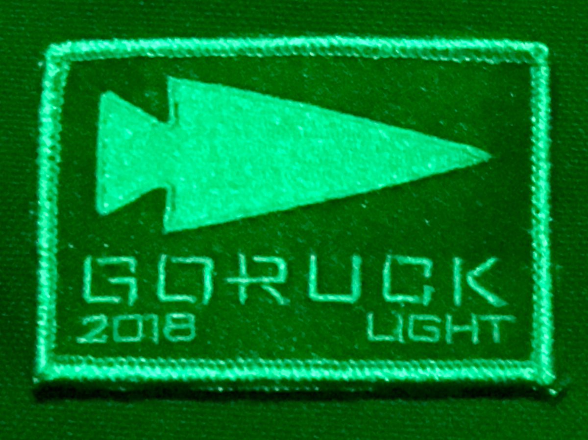 joemorf's tweet photo. My ass is thoroughly kicked, but I completed my first #gorucklight today. Huge thanks to Cadre Cody, Cadre Chad &amp; an amazing team who gave 102%! @goruck https://t.co/I4sQHMLqHt