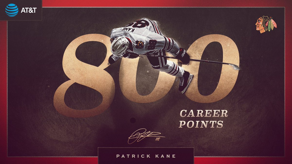 800 for <a href="/88PKane/">Patrick Kane</a> 
#Blackhawks